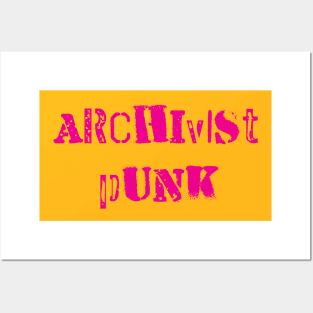 Archivist Punk Magenta Posters and Art